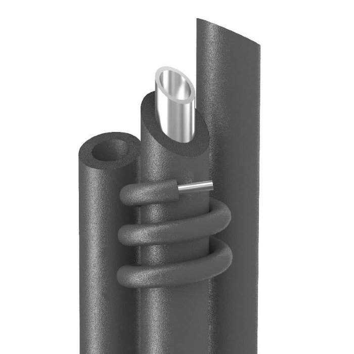 Трубки теплоизоляционные 2 метра Energoflex Super ROLS ISOMARKET внутренний диаметр изоляции 76 мм толщина 40 мм