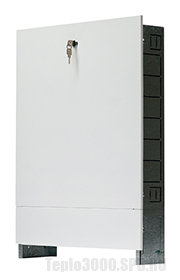 Шкаф коллекторный распределительный встроенный Stout  670х125х404 (ШРВ-0)