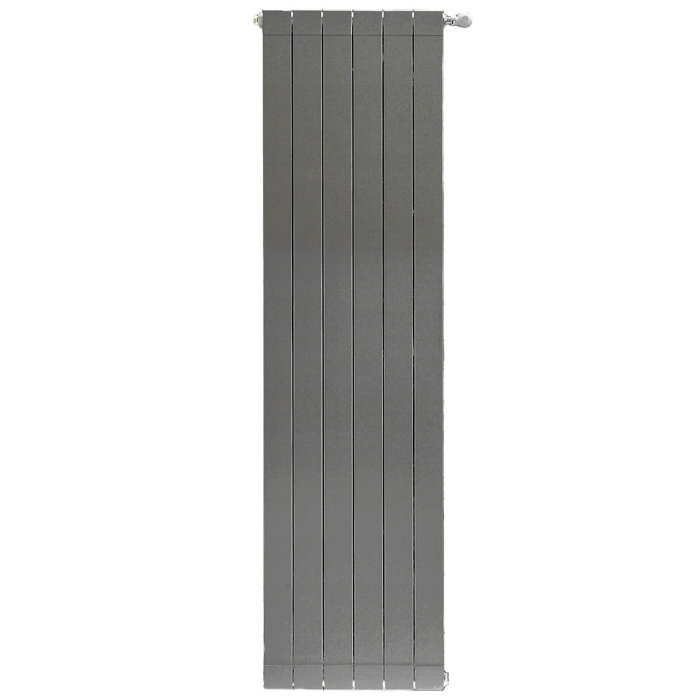 Алюминиевый радиатор Stout Oscar 1800 3 секции боковое подключение (черный)