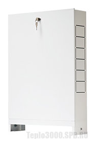 Шкаф коллекторный распределительный наружный Stout 651х120х1154 (ШРН-6)