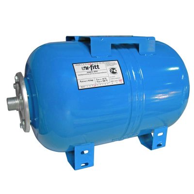 Гидроаккумулятор WAO для водоснабжения горизонтальный UNI-FITT присоединение 1&quot; 24л