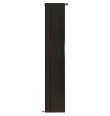 Алюминиевый радиатор Stout Sebino 1800 6 секции универсальное подключение (черный)