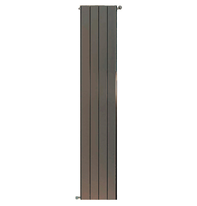 Алюминиевый радиатор Stout Sebino 1800 4 секции универсальное подключение (серый)