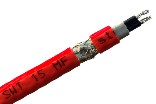 SHTEIN SWT-15 MF RED NEW (15 Вт) саморегулируемый греющий кабель для внутреннего обогрева трубы