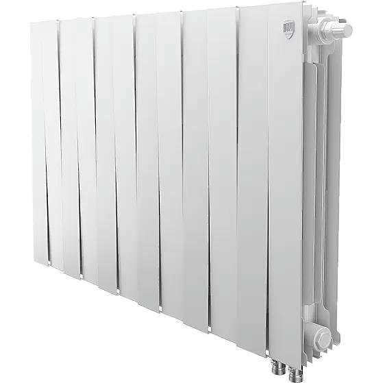 Биметаллический радиатор Royal Thermo PianoForte 500 Bianco Traffico 12 секций с нижним подключением