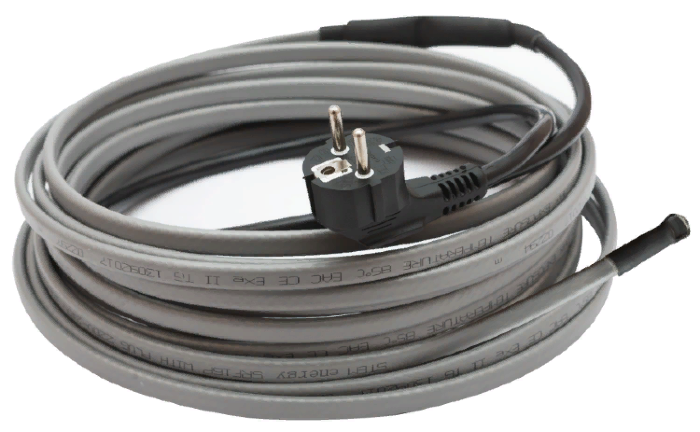 Комплект TMpro, греющий кабель для обогрева трубы под теплоизоляцией