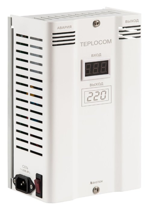 Стабилизатор сетевого напряжения TEPLOCOM БАСТИОН инверторный ST400 INVERTOR, мощность 400 ВА